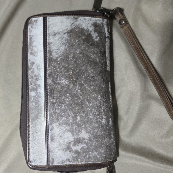 STS Ranchwear Brown and White Tote Bag with Geometric Design - Picture 12 of 13